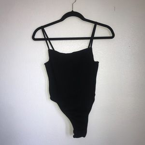 black ribbed bodysuit !